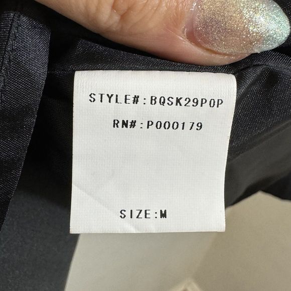 Blaque Label a-line midi length skirt size M Black Tool Lined - Picture 6 of 6